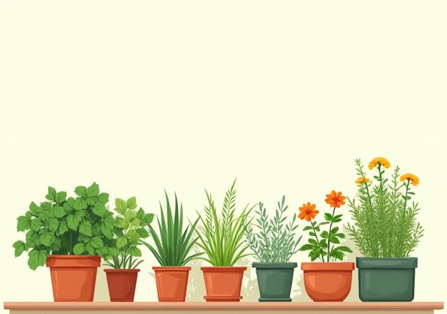 Mockup of a 'Balcony Gardener's Quick-Start Guide' eBook cover, featuring vibrant herbs